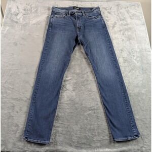 Revtown Sharp Jeans Mens 33x32 Blue Slim Straight Stretch Medium Wash Denim